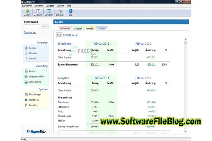 Software Netz CashBook 10.0 Free Download