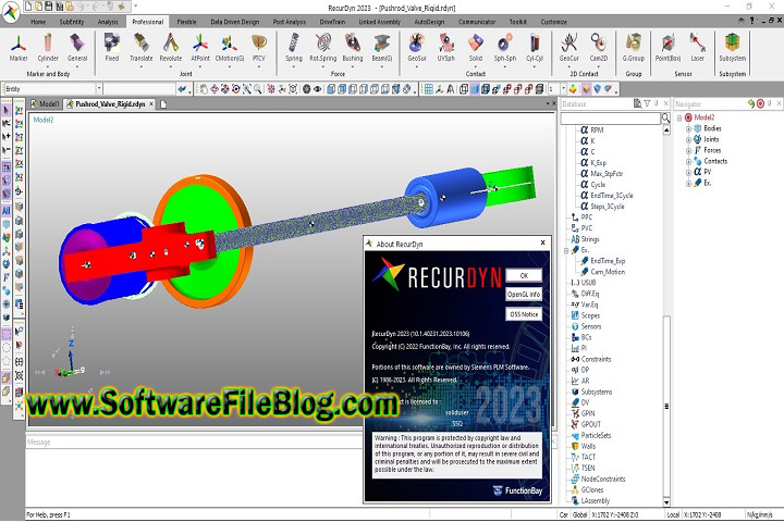 FunctionBay RecurDyn 2023 BN10106 Free Download with Patch