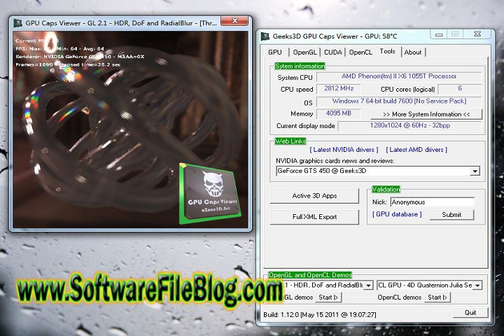 GPU Caps Viewer Setup v 1.58.0.1 Free Download with Crack