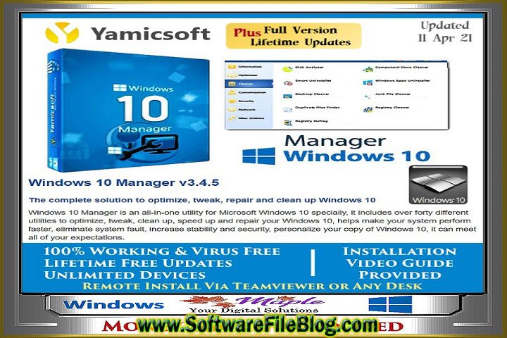 Windows 10 Manager 3.7.4 Free Download with Keygen
