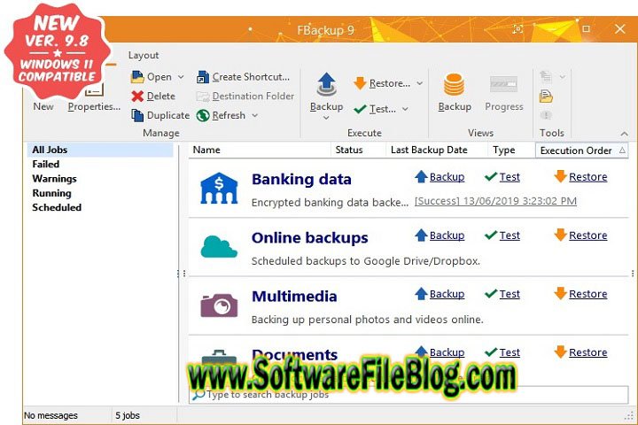FBackup 9.8.726 Multilingual Free Download With Patch