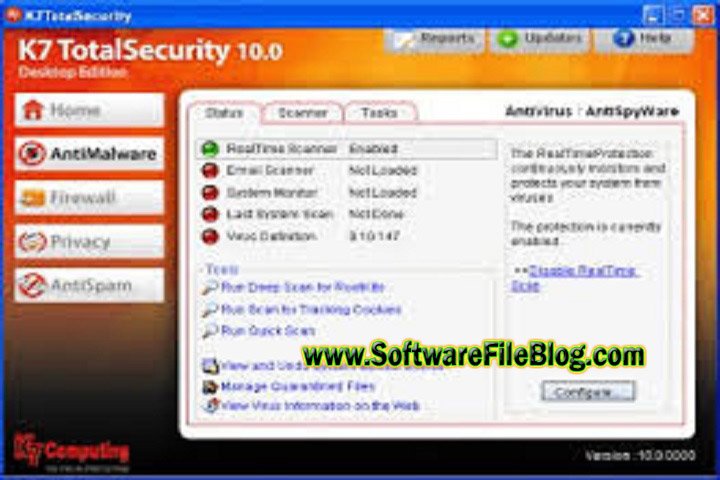 k7 Total Security 1.0 Free Download with Crack