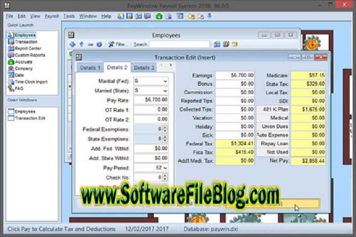 Pay Window Payroll System 2023 21.0.7.0 free Download With Keygen