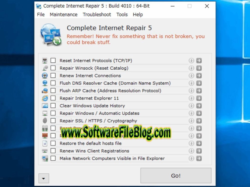 Complete Internet Repair 9 1 3 6099 Free Download Features