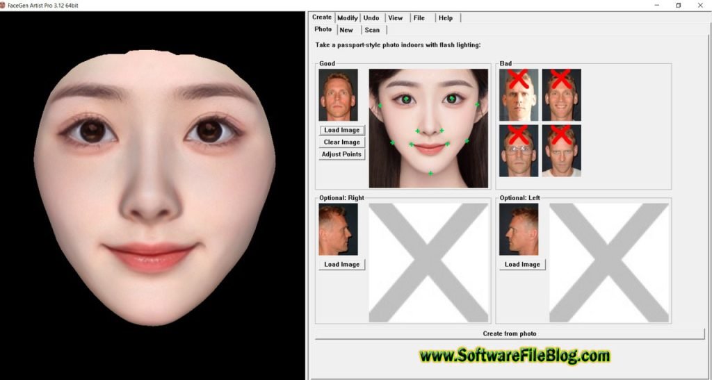 FaceGen Artist Pro 3 x64 Features