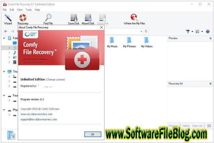 Software Technical Setup Details Comfy File Recovery 6 8 Pc Software