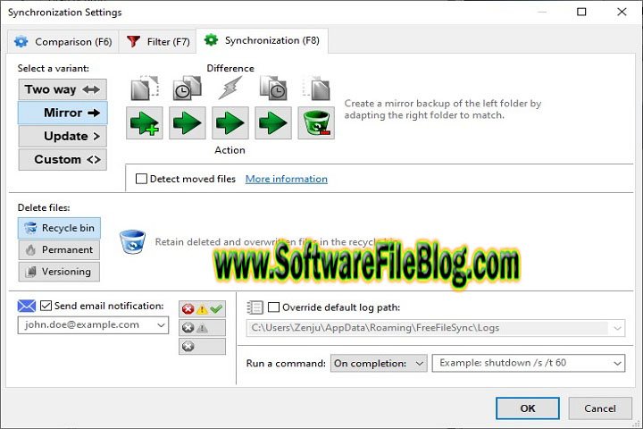 Software Features: Free File Sync 12 5 Pc Software