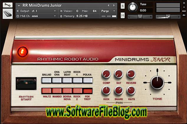 III. Software System Requirements Rhythmic Robot Audio v1.0 Minidrums Junior Pc Software