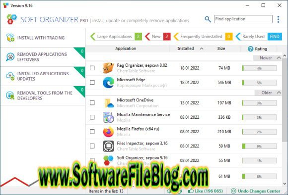 Software Features: Soft Organizer Pro 9 30x64 Pc Software