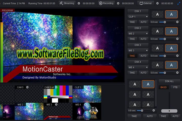 Software Overview Motion Caster Win64 Pc Software