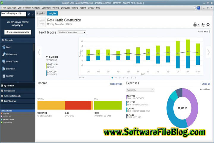 Intuit QuickBooks Enterprise Solutions v23.0 Technical Setup Details