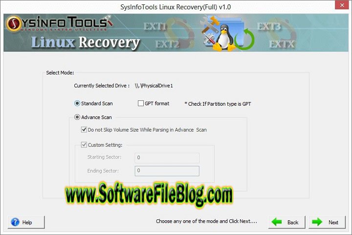 Overview Linux Recovery v1.0 Pc Software