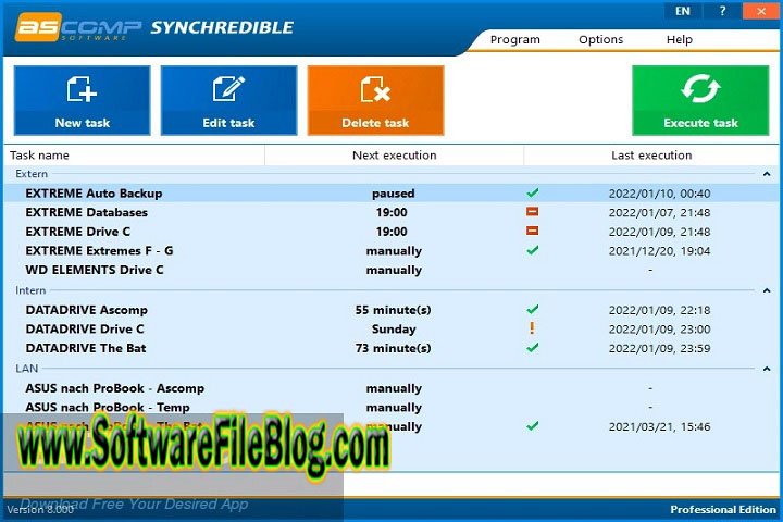 Key Features Syn Chredible Professional v8 103 Pc Software