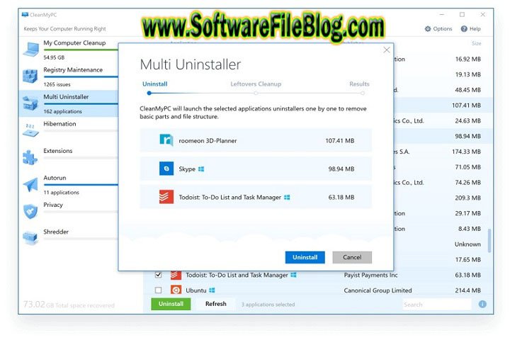 Software Features Clean My PC v1.0 Pc Software