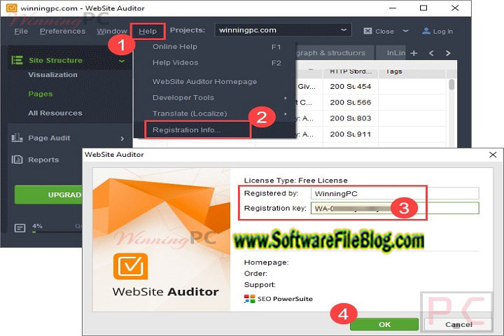 WebSite Auditor V 1.0 PC Software with crack