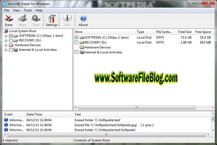 Active Eraser V 1.0 PC Software with crack