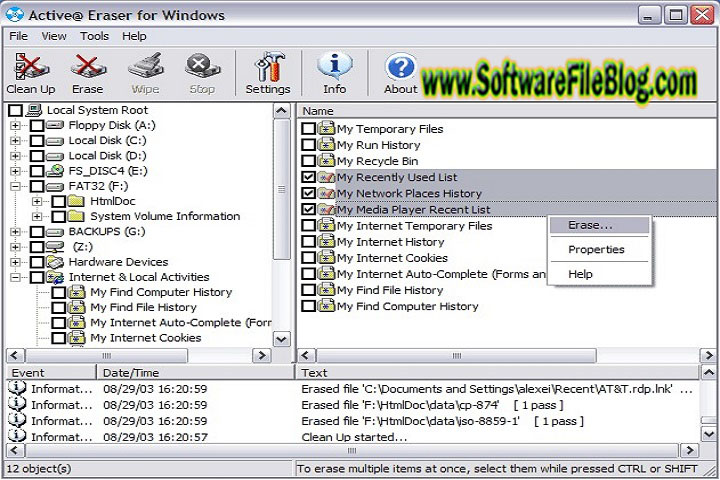 Active Eraser V 1.0 PC Software with patch