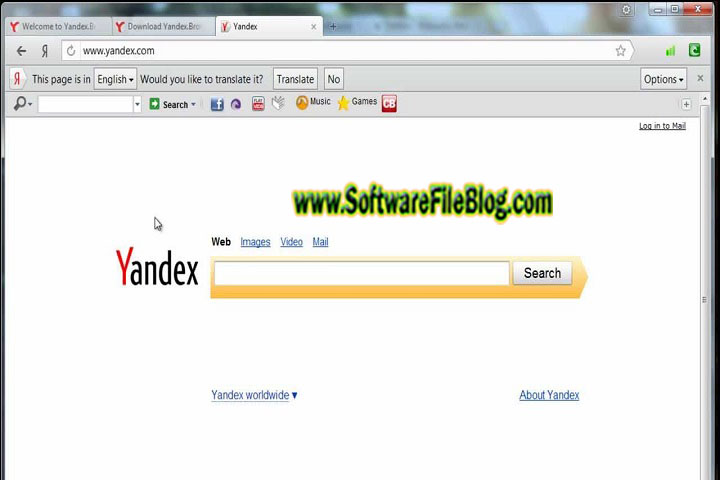 Yandex V 1.0 PC Software with patch