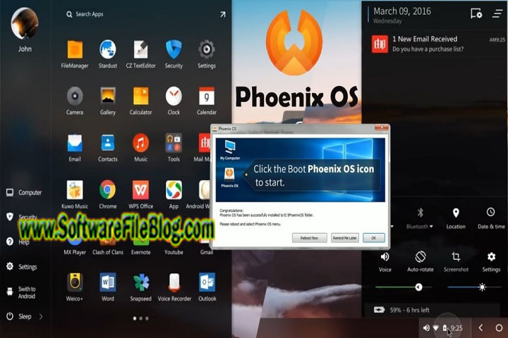 Phoenix OS V 3.6.1.564 PC Software with crack