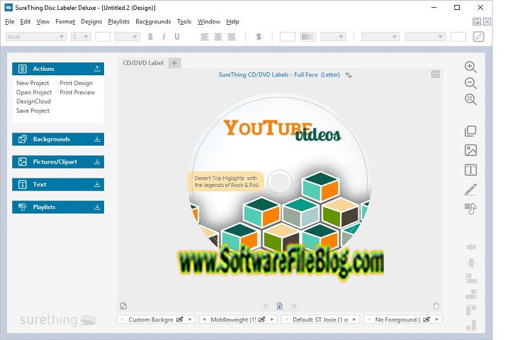 SureThing CD/DVD Labeler V 5.1.616 PC Software with crack