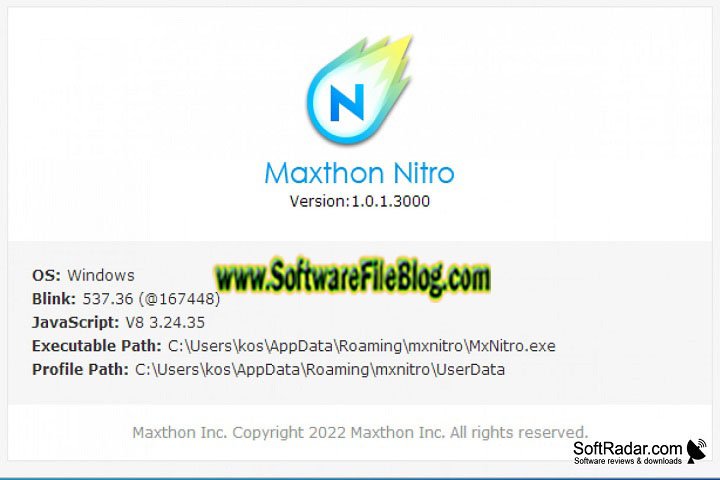 Maxthon Nitro V 1.0.13000 PC Software with crack