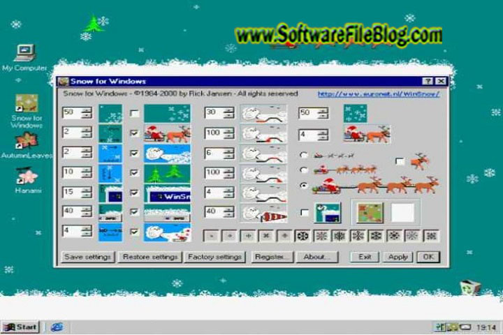 Snow for Windows V 1.6 PC Software with patch