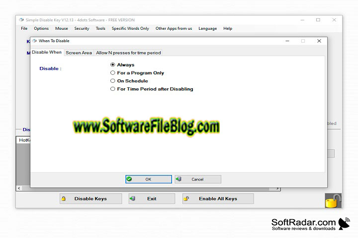 Simple Disable Key V 1.0 PC Software with kygen