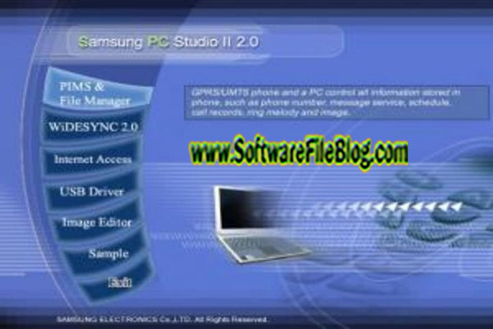 Samsung PC Studio II V 2.0.0.2 PC Software with crack