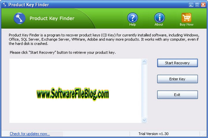 Product Key Finder V 1.3 PC Software with patch