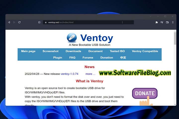 Ventoy V 1.0.96 PC Software with crack