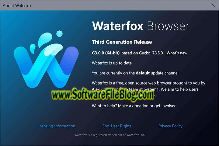 Waterfox V G6.0.3 PC Software with crack